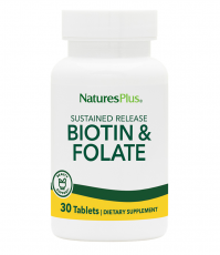 NATURE'S PLUS Biotin 2mg & Folic Acid 800mcg SR 30 …