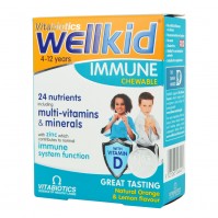 VITABIOTICS Wellkid Immune 4-12 Χρονών, 30 Μασώμεν …