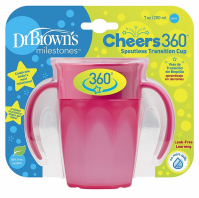 Dr. Brown's Κύπελλο 360° με λαβές 200 ml κορίτσι