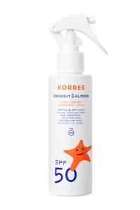 Korres Coconut & Almond Kids Sunscreen Spray SPF50 …
