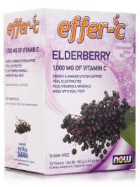 Now Foods Effer-C Elderberry (Iodine Free - Sugar …