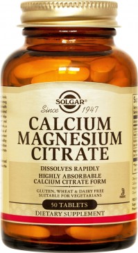 SOLGAR CALCIUM MAGNESIUM CITRATE 50TAB