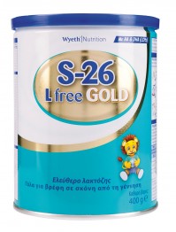 Wyeth Γάλα S-26 Gold Lfree (από τη γέννηση) 400gr