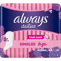 Always Σερβιετάκια Normal Fresh Singles to go 20τμ …