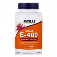 Now foods Vitamin E-400iu Selenium, 100 Softgels