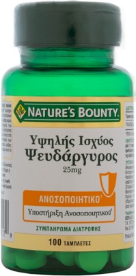 Nature's Bounty Υψηλής Ισχύος Ψευδάργυρος 25mg 100 …