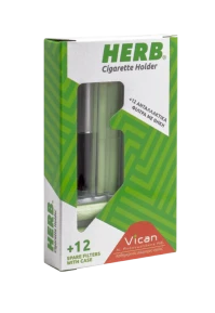 VICAN HERB CIGARETTE HOLDER ΠΙΠΑ ΜΕ 12 ΦΙΛΤΡΑ