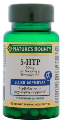 Nature's Bounty 5-HTP 50mg με Νιασίνη και Βιταμίνη …