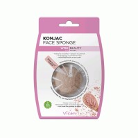 Vican Wise Beauty Konjac Face Sponge With Pink Cla …