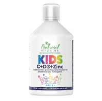 Natural Vitamins Kids Vitamin C + D3 + Zinc 500ml