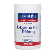 LAMBERTS L-LYSINE HCI 1000MG 120 Tabs