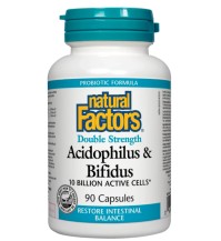 Natural Factors Acidophilus & Bifidus Double Stren &hellip;