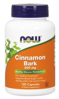 Now Foods Cinnamon Bark 600mg 120 Caps.