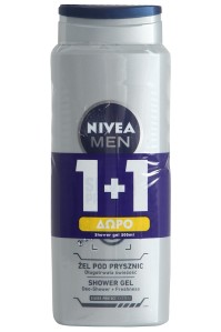 NIVEA Shower Silver Protect for Men 500ml 1+1 ΔΩΡΟ