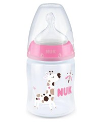 Nuk First Choice+ Μπιμπερό Με Θηλή Σιλικόνης M Ροζ &hellip;