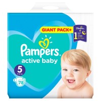 Pampers Active Baby Giant Pack No.5 (11-16kg) 78τμ …