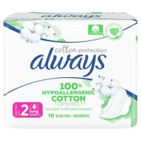 Always Σερβιέτες Cotton Protection No2 Ultra Long …
