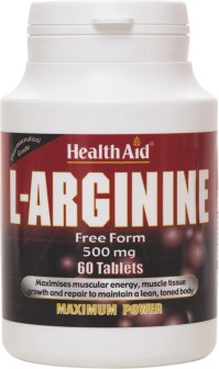 HEALTH AID L-ARGININE 500MG 60'S