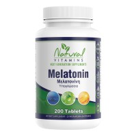 Natural Vitamins Melatonin 1mg 200 Υπογλώσσιες Ταμ …
