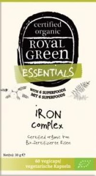 AM HEALTH ROYAL GREEN Organic Iron Complex 60 vegi …