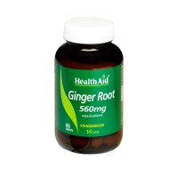 Health Aid Ginger Root 560mg Equivalent 60tabs