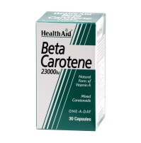 HEALTH AID BETA-CAROTENE NATURAL 15MG CAPSULES 30' …