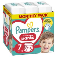 Pampers Pants No.7 (15kg+)  114 Πάνες-Βρακάκι