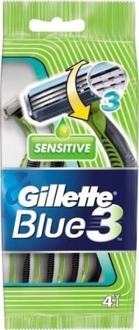 Gillette Blue 3 Sensitive 4τμχ