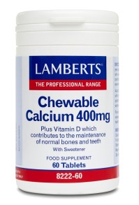 LAMBERTS CHEWABLE CALCIUM 400MG 60TABS