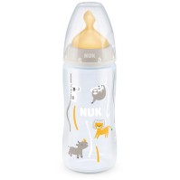 Nuk First Choice+ Μπιμπερό με Θηλή Latex M Γκρι Κο …