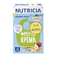Nutricia Βρεφική Κρέμα Φρουτόκρεμα 250gr 1+1 ΔΩΡΟ