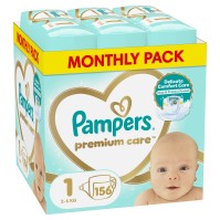Pampers Premium Care Πάνες Μέγεθος No1 (2-5kg) 156 …