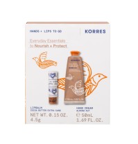 Korres Set Hands & Lips to Go Σετ Καθημερινής Θρέψ &hellip;