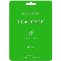 Kocostar Tea Tree Face Mask Εμποτισμένη Μάσκα Τόνω …