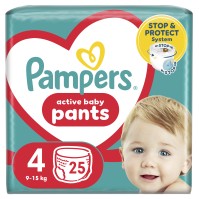 Pampers Pants No 4 (9-15 Kg) 25 Πάνες Βρακάκι
