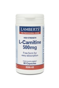 LAMBERTS L-CARNITINE 500MG NEW HIGHER STRENGTH 60C …