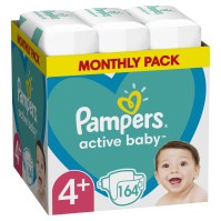 Pampers Active Baby Νο.4+ (10-15kg) 164τμχ