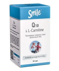 AM HEALTH SMILE Coenzyme Q10 & L-Carnitine 30caps