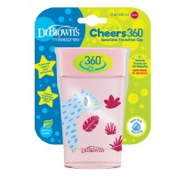 Dr.Brown’s Cheers 360° Κύπελλο Ροζ 300ml TC01093