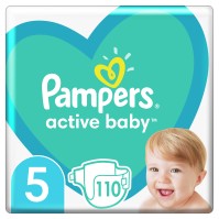 Pampers Active Baby No5 (11-16 kg) 110 Πάνες