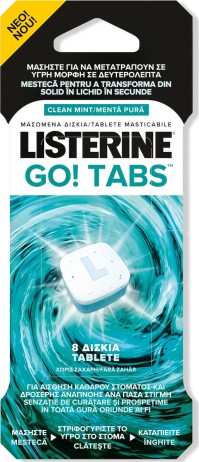 Listerine Go Tabs Για Δροσερή και Καθαρή Αναπνοή 8 …