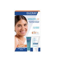 Ducray Set Keracnyl UV SPF50+ Fluide & Δώρο Gel Mo &hellip;