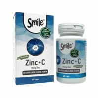 Am Health Smile Zinc 15mg + Vitamin C 500mg 60caps