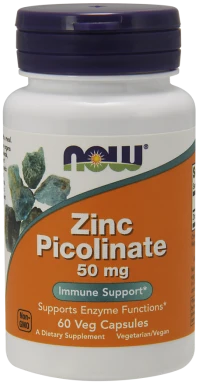 Now Foods Zinc Picolinate 50mg 60 caps