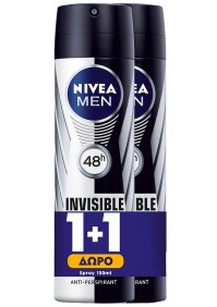 NIVEA Ανδρικό Spray Invisible Black & White Origin …