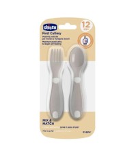 Chicco First Cutlery Βρεφικό Σετ Πιρούνι - Κουτάλι &hellip;