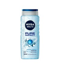 Nivea Men Pure Impact Shower Gel 3 in 1 New Biodeg …