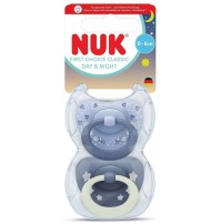 Nuk First Choice Classic Day & Night Πιπίλες Μπλε &hellip;