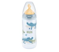 Nuk First Choice+ Μπιμπερό με Θηλή Latex M Γκρι Κρ …