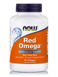 Now Foods Red Omega (Salmon Oil 1000 mg, CoQ10 60 …